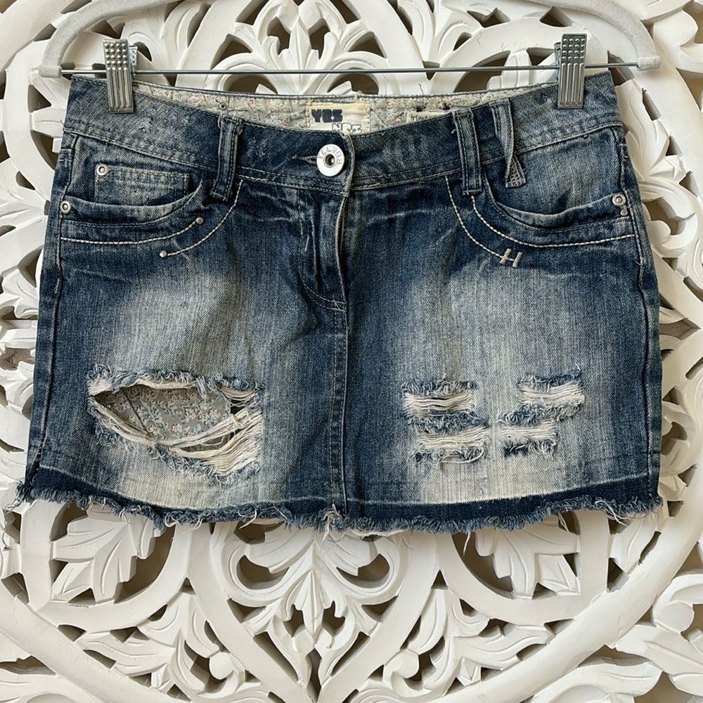 Denim Mini Skirt